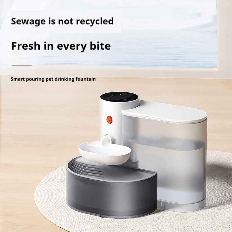 Dump Cat Water Fountain Rechargeable Automatic Water Feeder