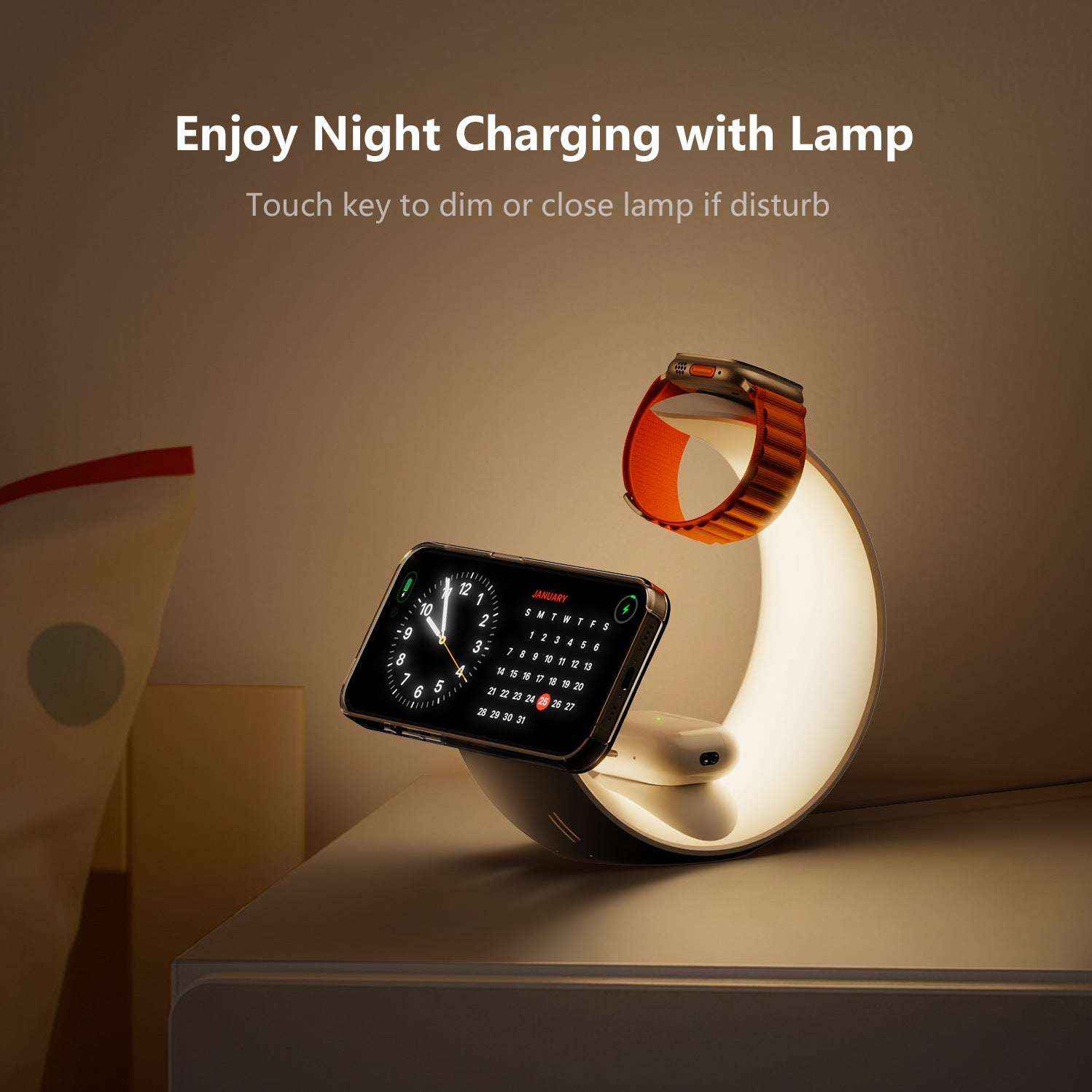 Small Moon Wireless Charger Atmosphere Wake-up Light